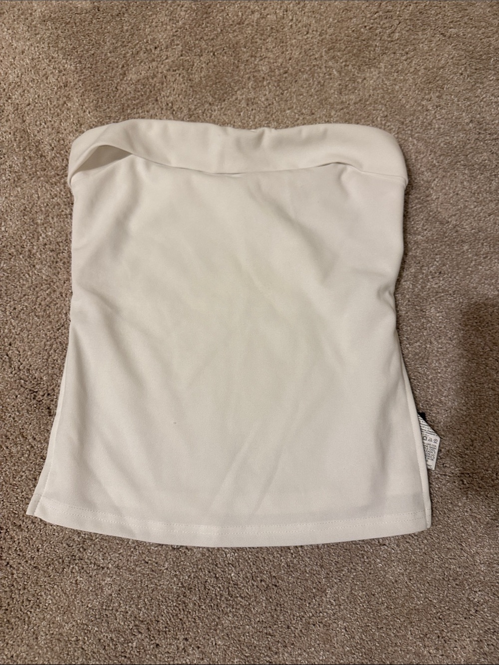 Strapless Cream Tube Top